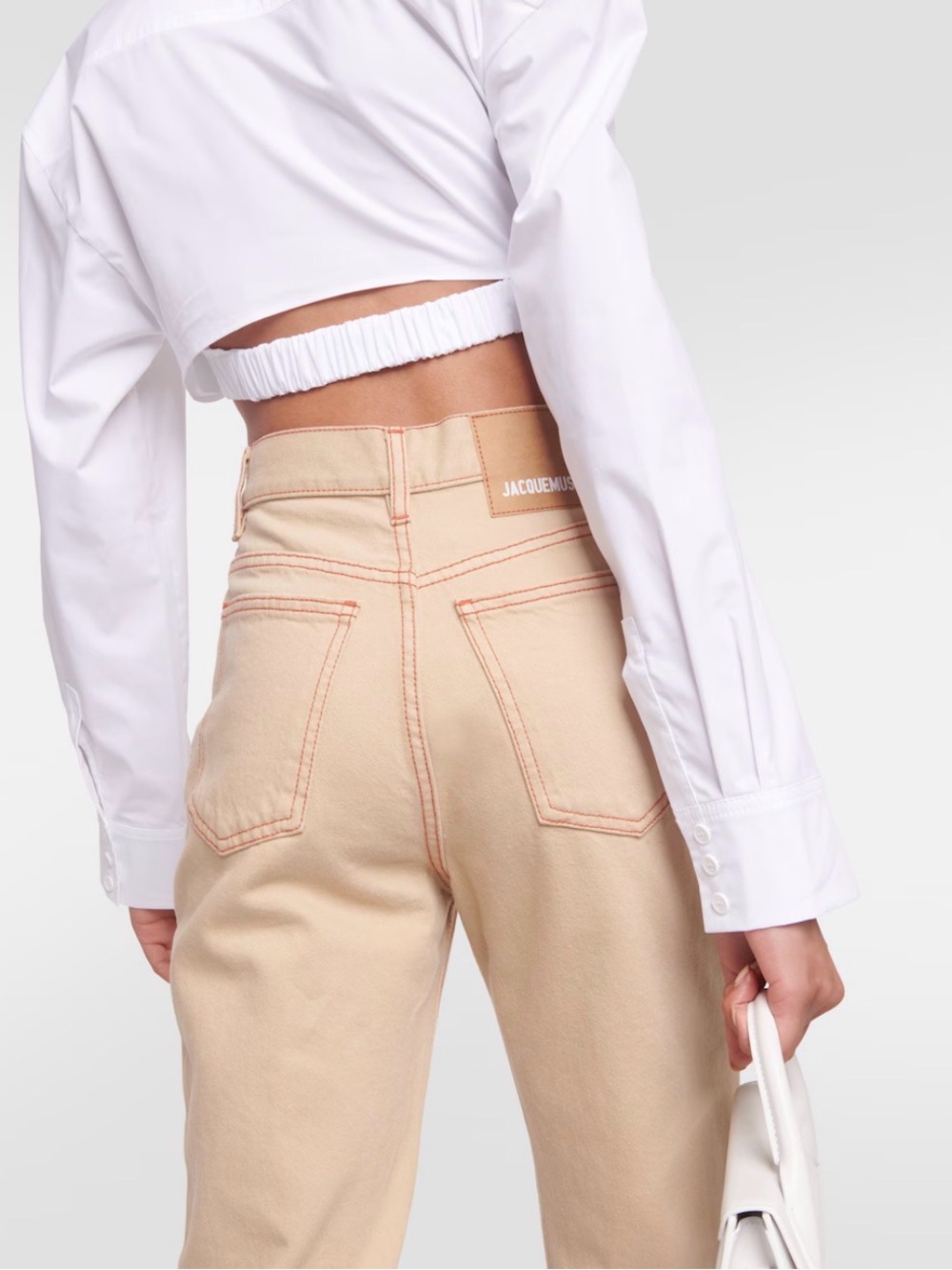 Jacquemus White Le Chouchou Le Chemise Bahia Courte Shirt - Picture 3 of 6
